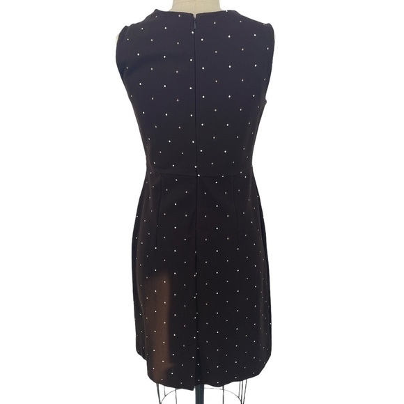 Lands End Dress Brown polkadot SZ 8 Sleeveless - Picture 3 of 8